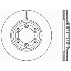 BDR2428.20 OPEN PARTS Тормозной диск