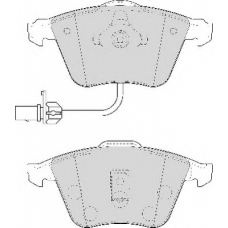 FD6862A NECTO Комплект тормозных колодок, дисковый тормоз