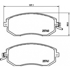 8DB 355 020-891 HELLA PAGID Комплект тормозных колодок, дисковый тормоз