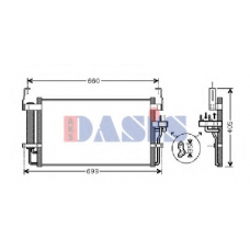 562008N AKS DASIS Конденсатор, кондиционер