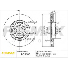 BD-3502 FREMAX Тормозной диск