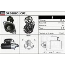 DRS6860 DELCO REMY Стартер