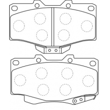 PN-1387 JNBK Колодки тормозные