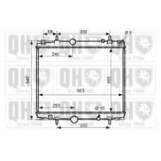QER2486 QUINTON HAZELL Радиатор, охлаждение двигателя