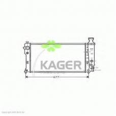 31-1444 KAGER Радиатор, охлаждение двигателя