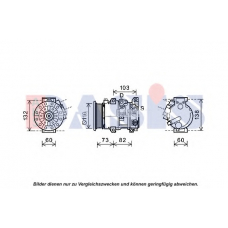 852822N AKS DASIS Компрессор, кондиционер