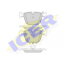 181949 ICER Комплект тормозных колодок, дисковый тормоз