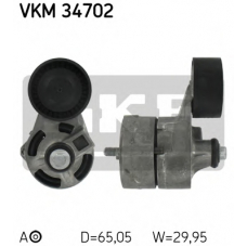 VKM 34702 SKF Натяжной ролик, поликлиновой  ремень