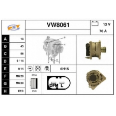 VW8061 SNRA Генератор