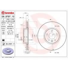 09.9797.11 BREMBO Тормозной диск