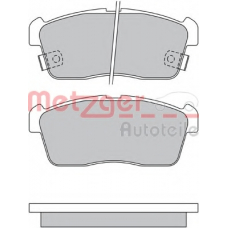 1170197 METZGER Комплект тормозных колодок, дисковый тормоз