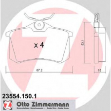 23554.150.1 ZIMMERMANN Комплект тормозных колодок, дисковый тормоз