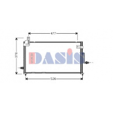 512014N AKS DASIS Конденсатор, кондиционер