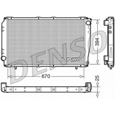 DRM36016 DENSO Радиатор, охлаждение двигателя