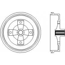 63909 PAGID Тормозной барабан