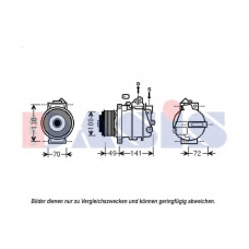 852594N AKS DASIS Компрессор, кондиционер