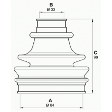 SJK7202.00 OPEN PARTS Комплект пылника, приводной вал