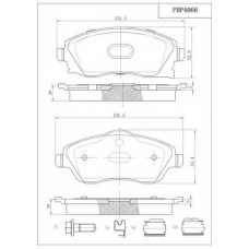 FBP4066 FI.BA Комплект тормозных колодок, дисковый тормоз