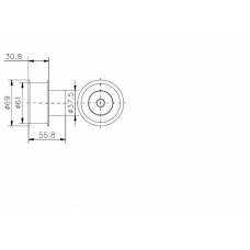 TKR 9827 TIMKEN Паразитный / ведущий ролик, зубчатый ремень