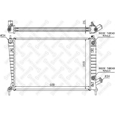 10-26659-SX STELLOX Радиатор, охлаждение двигателя