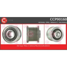 CCP90160 CASCO Ременный шкив, генератор