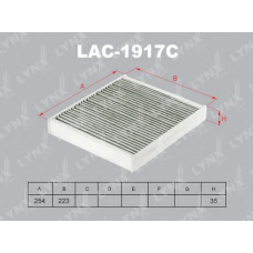 LAC-1917C LYNX Фильтр салона audi/vw/skoda/se