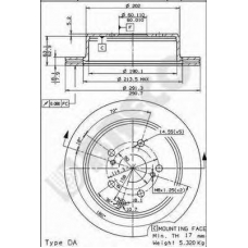 BS 8044 BRECO Тормозной диск