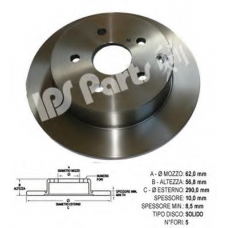 IBP-1295 IPS Parts Тормозной диск