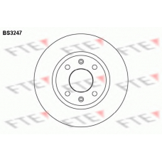 BS3247 FTE Тормозной диск