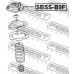 SBSS-B9F FEBEST Подвеска, амортизатор
