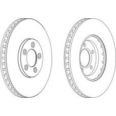 DDF1648-1 FERODO Тормозной диск