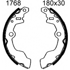 01768 BSF Комплект тормозных колодок