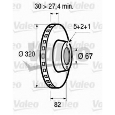 186464 VALEO Тормозной диск