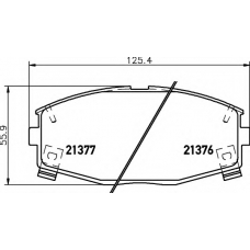 8DB 355 006-241 HELLA Комплект тормозных колодок, дисковый тормоз