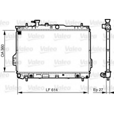735606 VALEO Радиатор, охлаждение двигателя