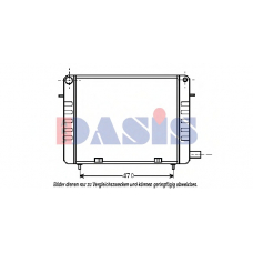 151230N AKS DASIS Радиатор, охлаждение двигателя