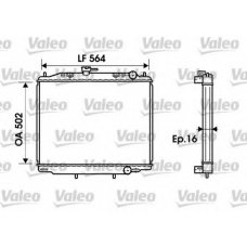 731784 VALEO Радиатор, охлаждение двигателя