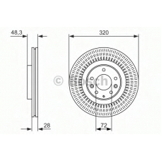 0 986 479 795 BOSCH Тормозной диск