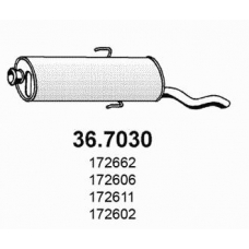 36.7030 ASSO Глушитель выхлопных газов конечный