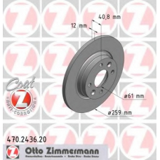 470.2436.20 ZIMMERMANN Тормозной диск
