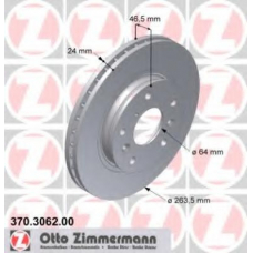 370.3062.00 ZIMMERMANN Тормозной диск