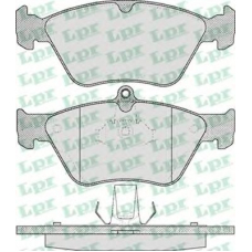 05P465 LPR Комплект тормозных колодок, дисковый тормоз