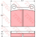 GDB656 TRW Комплект тормозных колодок, дисковый тормоз