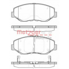 0899.00 METZGER Комплект тормозных колодок, дисковый тормоз