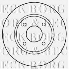 BBD5184 BORG & BECK Тормозной диск