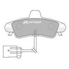 LVXL1045 MOTAQUIP Комплект тормозных колодок, дисковый тормоз