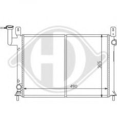 8124139 DIEDERICHS Радиатор, охлаждение двигателя