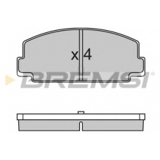 BP2137 BREMSI Комплект тормозных колодок, дисковый тормоз