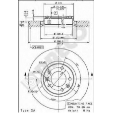 BS 8353 BRECO Тормозной диск