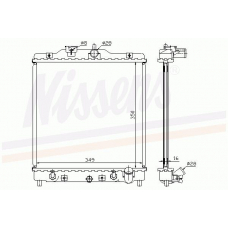 68600 NISSENS Охладитель, охлаждение двигателя